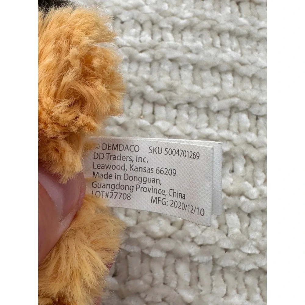 DEMDACO Tiger Plush Lovey Stuffed Animal 16